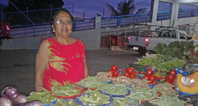 Parbha Kumari at her stall in Nabua on August 29, 2018. Photo: Shirika Shalini