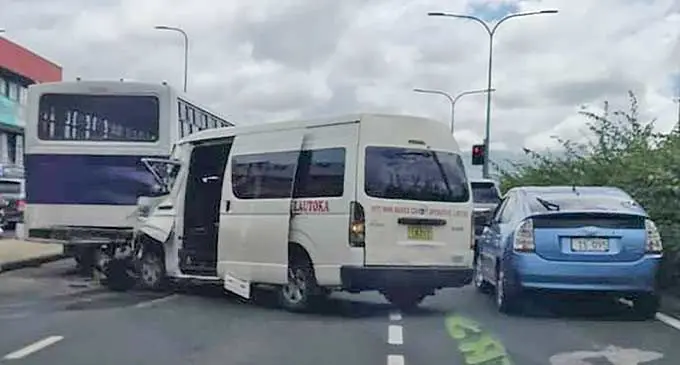 The accident scene at Namaka, Nadi on January 13, 2024.