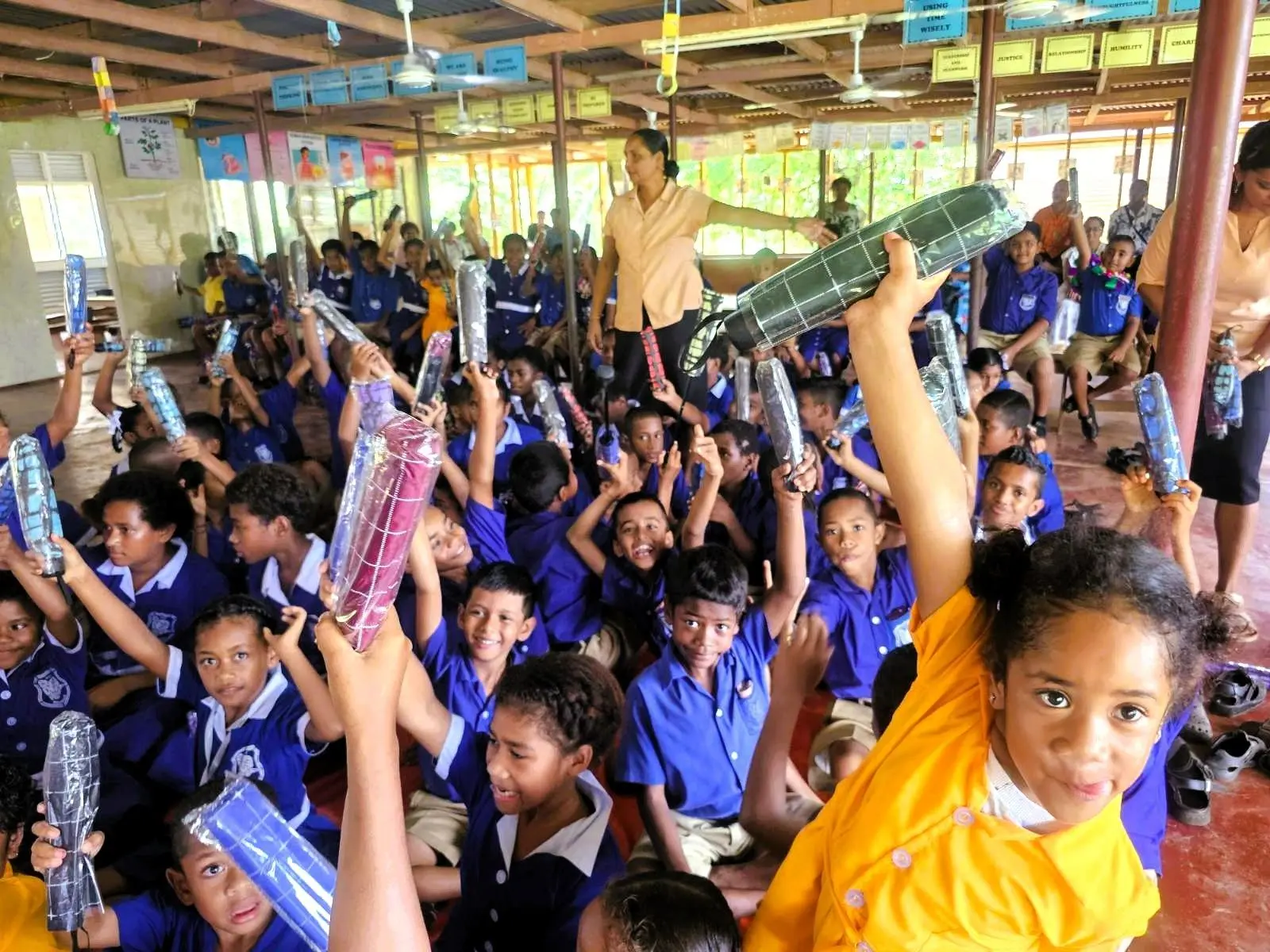 Labasa school, learning resources, prefect's industry, overseas donor