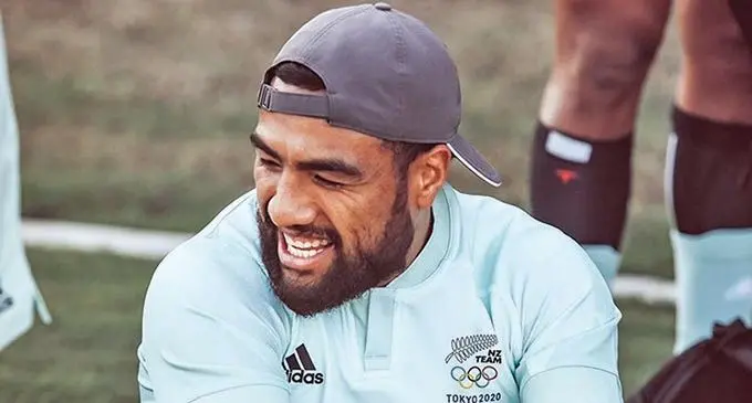  All Blacks 7s playmaker Sione Molia during training in Townsville, Australia,  on June 24, 2021. Photo: Oceania Rugby