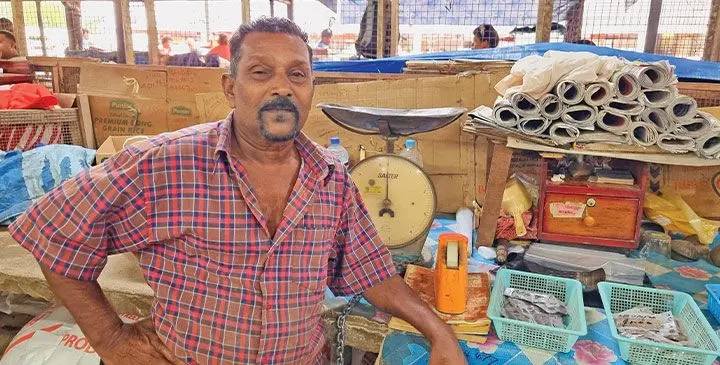 Market vendor Amrika Prasad. Photo: Sampras Anand