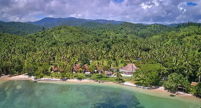 Aerial view of Mango Bay Resort. Photo: Maxim Chervyakov