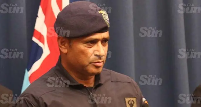 Commissioner of Police Brigadier-General Sitiveni Qiliho during a press conference in Suva. Photo: Inoke Rabonu