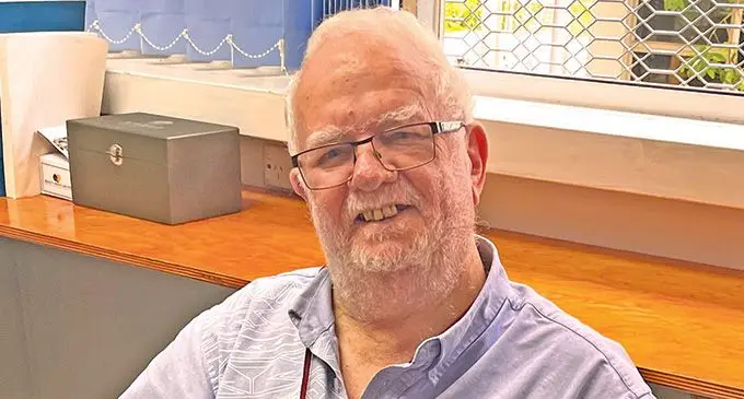 The late Publisher/CEO Peter Lomas.