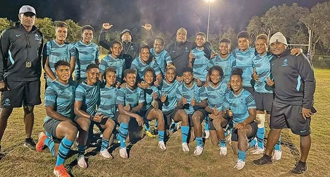 Fijiana 7s Team after their training sesison 