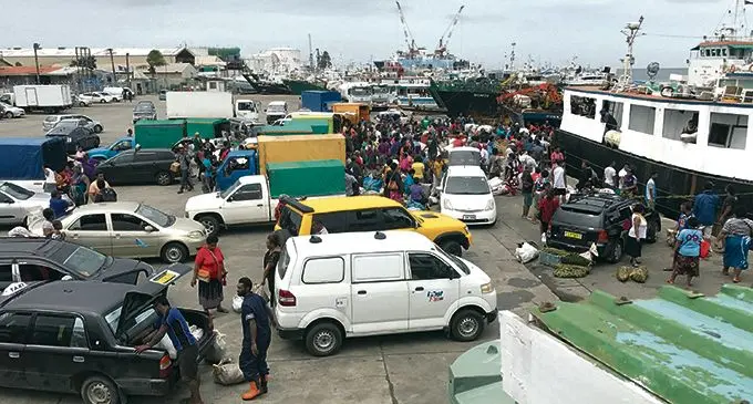 Local inter island vessels at Port Mua-i-Walu