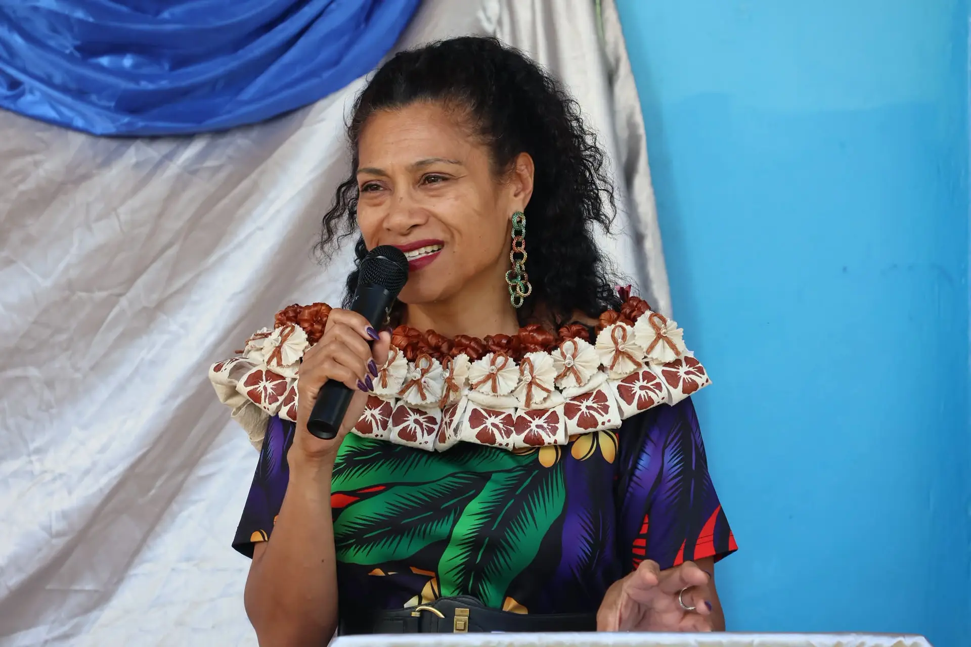 Minister for Information, Environment and Climate Change Lynda Tabuya