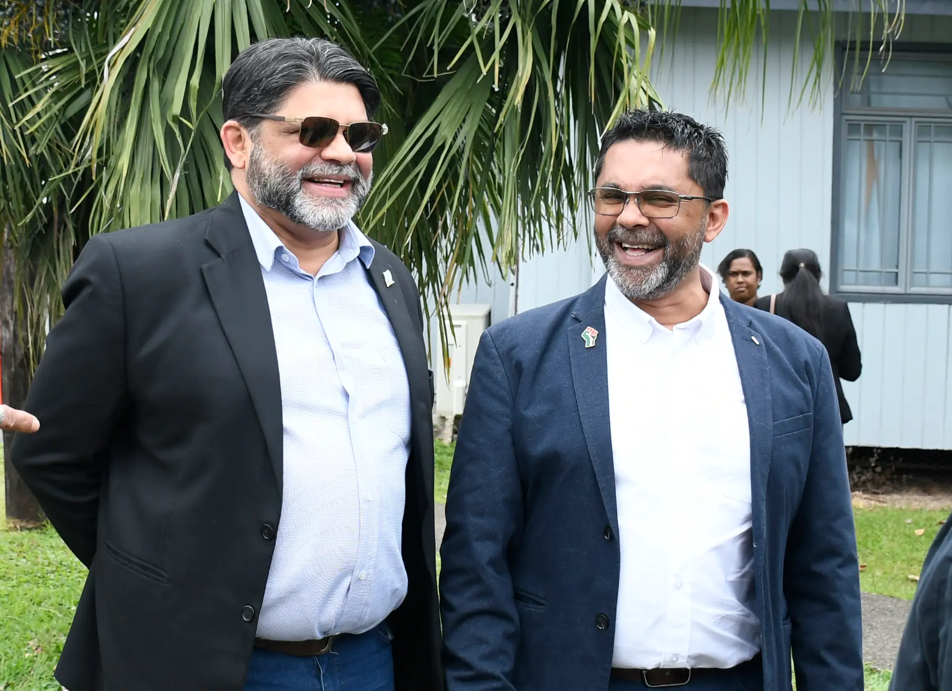 Former Attorney-General Aiyaz Sayed Khaiyum (left) with younger brother Riyaz on October 19, 2026.