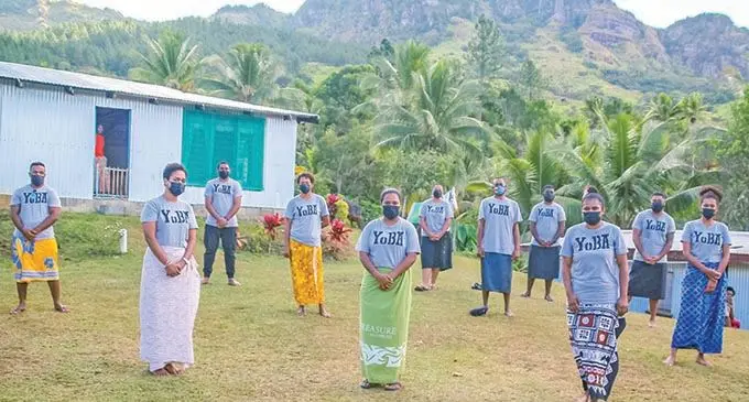 Members of the Yasana o Ba (YoBa) International group at Nadrugu, Ba. Photo: Alfred Antonio