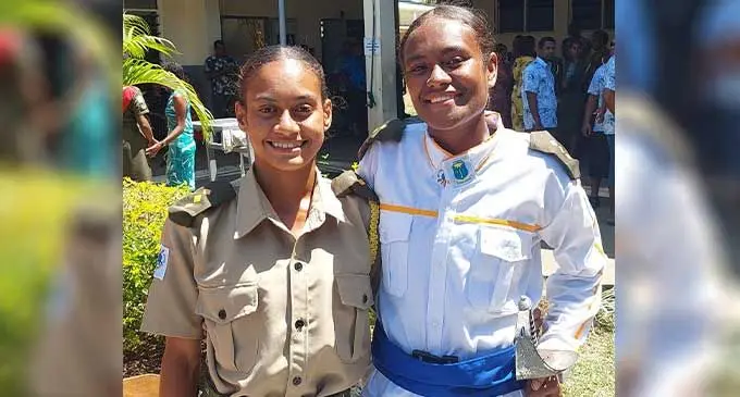 Natabua High School girls Under-18 winger, Ofa Lagonilakeba, celebrates her try during the Weet-Bix Raluve Trophy semi-final at Prince Charles Park, Nadi, today. Lagonilakeba is top secondary school girl’s sprinter and represented the country in swimming. Photo: Leon Lord.