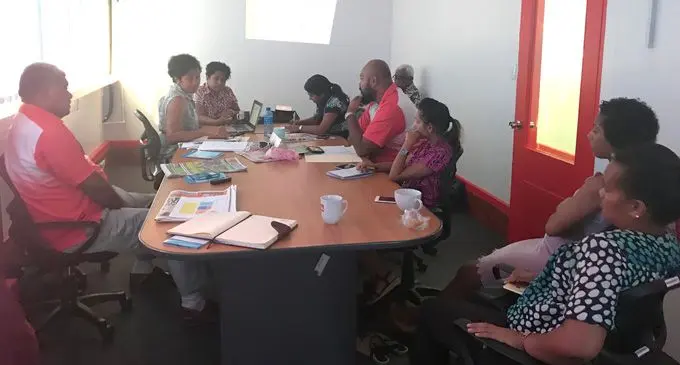 Fiji Sun journalists at a training session leading up to elections. Photo: Maraia Vula.