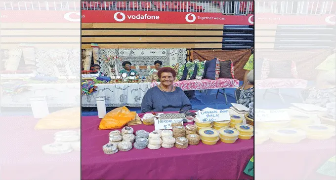 Ko Asinate Waqanivalu ena nona vakairataki cakacaka ni liga ena Central Women Expo ka vakayacori e Suva ena macawa sa oti.