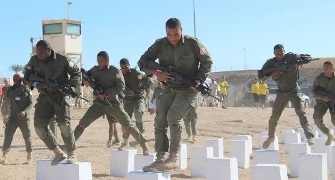 A Team from the second Battalion Fiji Infantry Regiment (2FIR) participating in the Multinational Force and Observes (MFO) winter force skills competition held at South Camp, Sharm El Sheik Egypt from January 17 to January 18, 2018.   Photo: RFMF media cell