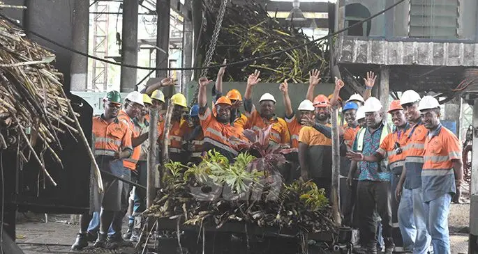 Workers of the Fiji Sugar Corporation and guests at the closing of the Labasa mill on December 5, 2019. Photo: Laisa Lui.