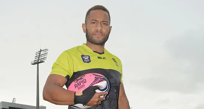 Fijian Latui player, Teti Tela during team training at Bedesi Park on March 12, 2020. Photo: Ronald Kumar.