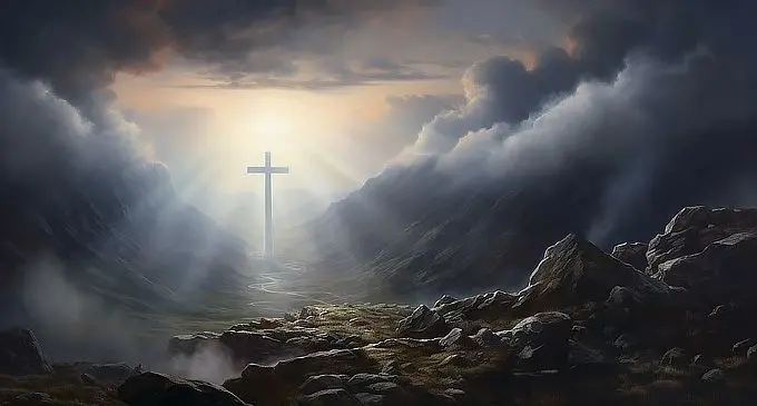 Source: https://www.freepik.com/free-ai-image/view-3d-religious-cross-with-gloomy-weather_81430444.htm