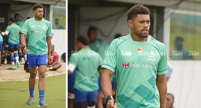 Ilaisa Droasese during a training session with the Swire Shipping Fijian Drua at the ANZ Stadium, Suva, on April 29, 2022. Photo: Ronald Kumar