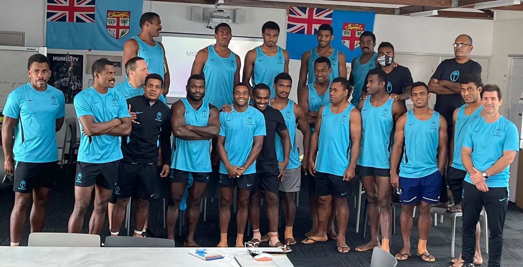 Members of the Fijian 7s team in Australia. Photo: FRU Media