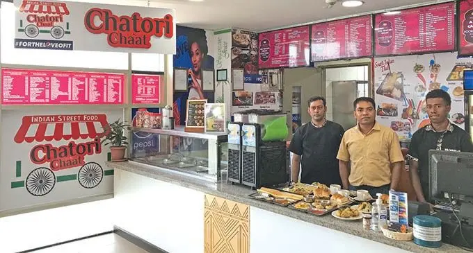 Chef Nitendra Dutt, Owner Amit Sihna, and chef Waisale Wasoi. Photo: Mereleki Nai