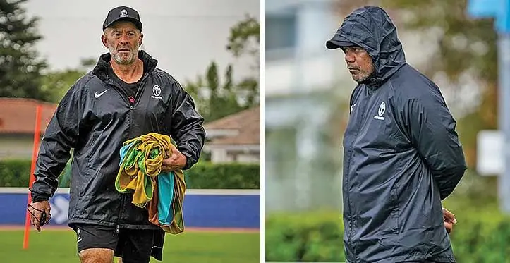 David Silvester and Senirusi Seruvakula in Bordeaux, France. Photo: FRU Media