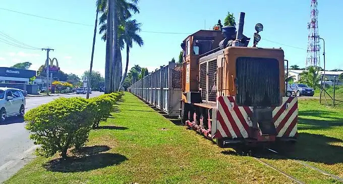 Locomotive delivering cane to the Fiji Sugar Corporation’s Lautoka Mill on July 15, 2021. Photo: Shreya Kumar