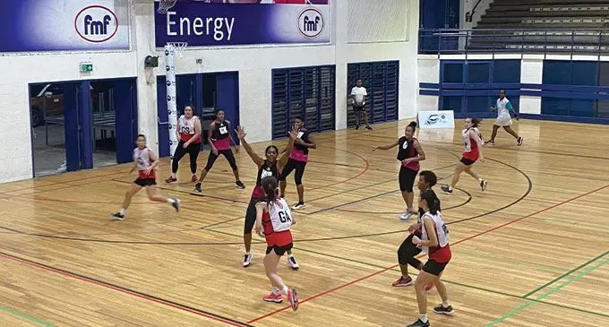 Action from the  Second Training Match Against Singapore