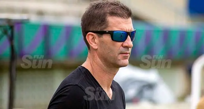 Fijian 7s head coach Gareth Baber during the Super Sevens Series at Lawaqa Park, Sigatoka. Photo: Leon Lord
