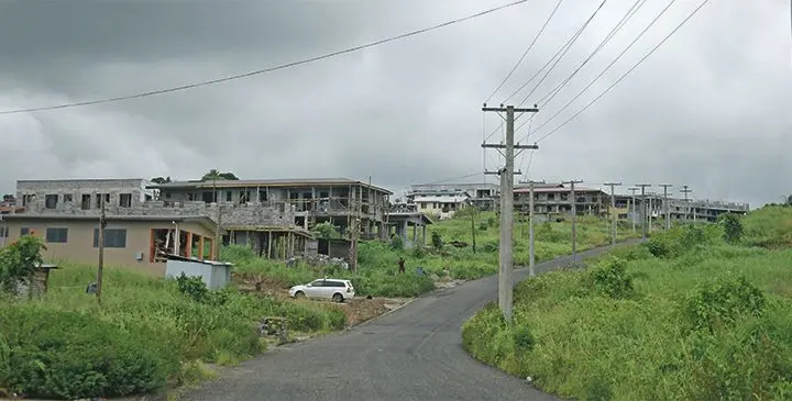 Many properties are on sale by Real Estate agents along Housing Authority developed Tacirua Height Stage 1 and 2. Photo: Ronald Kumar