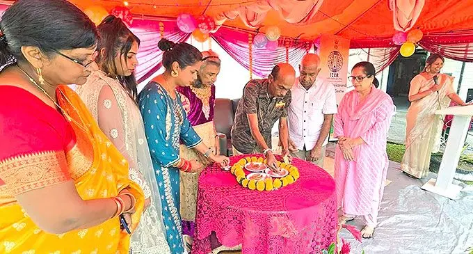 Golden Age Home staff, carers and residents celebrate Diwali in Samabula on November 1, 2024.