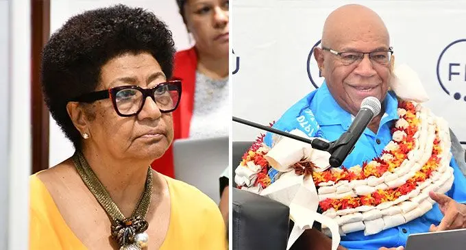 Prime Minister Sitiveni Rabuka and former Education Minister Ro Teimumu Kepa.