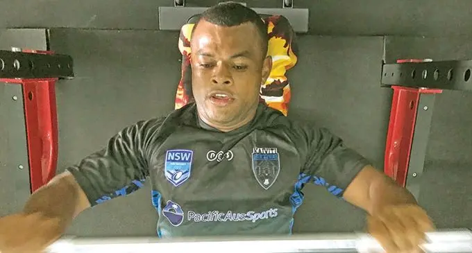 Kaiviti Silktails squad member, Ropate Tobe, trains in Lautoka on January 6, 2021. Photo: Waisea Nasokia