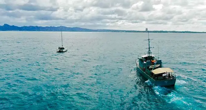RFNS Kula on its way to the aid of a distressed yacht early last year just outside of Suva Harbour. The vessel was decommissioned on December 21, 2019. The vessel served the Republic of Fiji Military Forces Naval Division for 25 years.  Photo: RFMF Naval Division 
