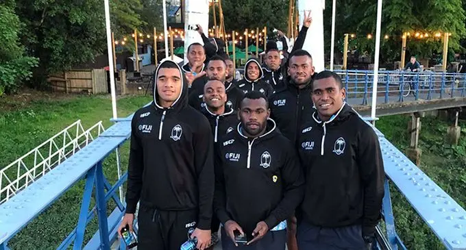 The Fiji Airways Fijian 7s team in London on May 19, 2019.  Photo: Fiji Rugby Union