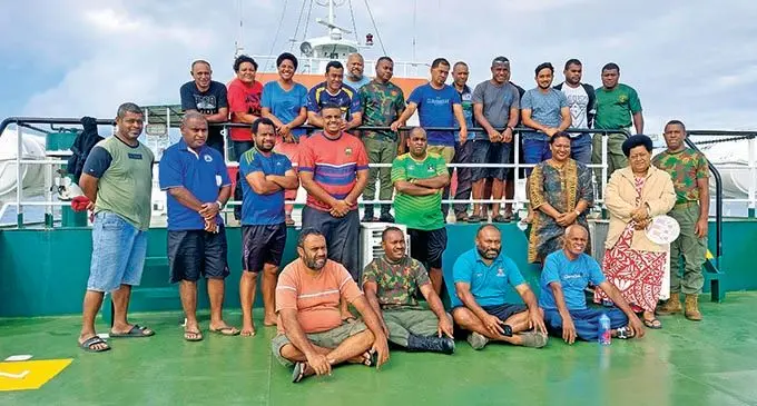 The team that went to Lau for assessment arrived in Suva on January 26, 2022. Photo: Wati Talebula-Nuku