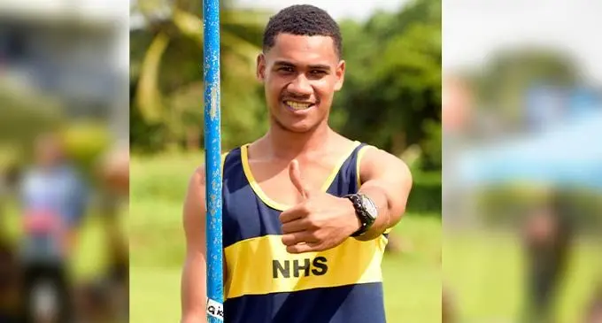 Jope Turagakula of Nakasi High School during the Triple N Zone at  the HFC Bank Stadium in Suva on August 2, 2022. Photo: Ronald Kuma