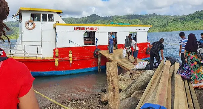 Taveuni Princess boat at Vatuyalewa Jetty in Cakaudrove on April 18, 2022.