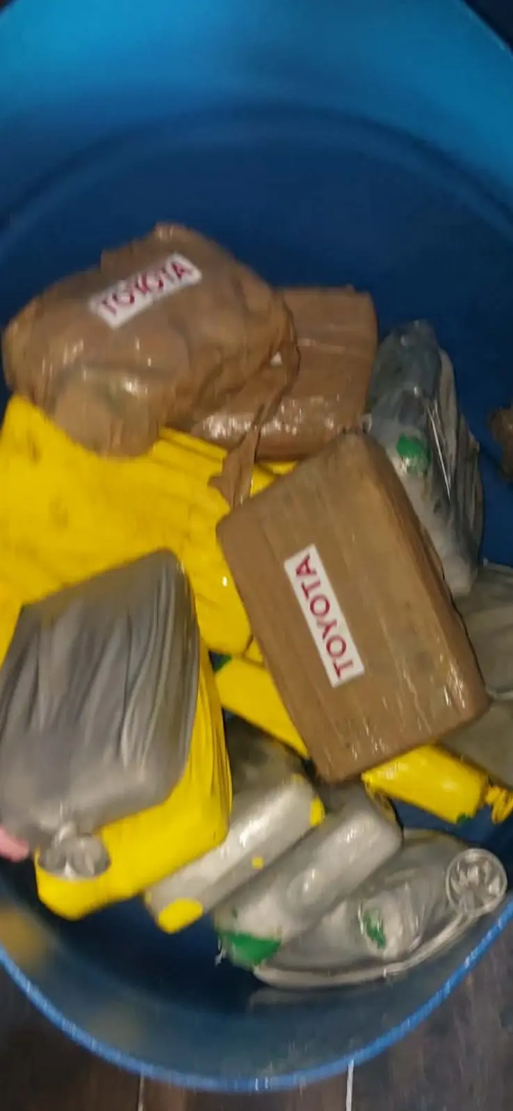 Sealed containers found floating near Ogea Island.