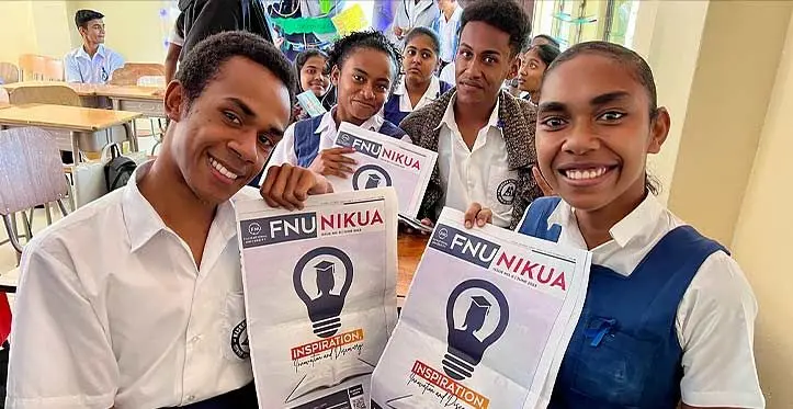 Senior Nadroga Arya College students.