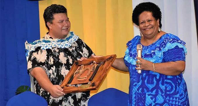 Division of Multicultural Affairs (DMA) Republic of Nauru Secretary, Daniel Eoe and FNU Acting Vice-Chancellor Professor Unaisi Nabobo-Baba.