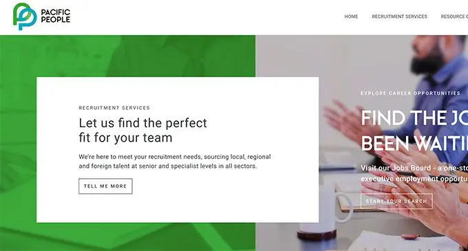The Pacific People recruitment website can be accessed on http://www.pacificpeople.com
