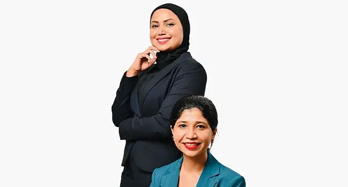 Sujata Lodhia (sitting) and Nazia Ali, principal partners at Lex Connect Legal.
