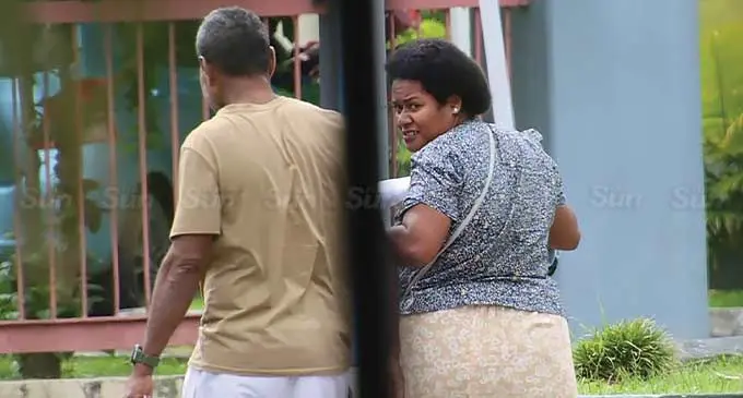 Luisa Cagi (right) is charged with unlawful possession of illicit drugs. Photo: Beranadeta Nagatalevu