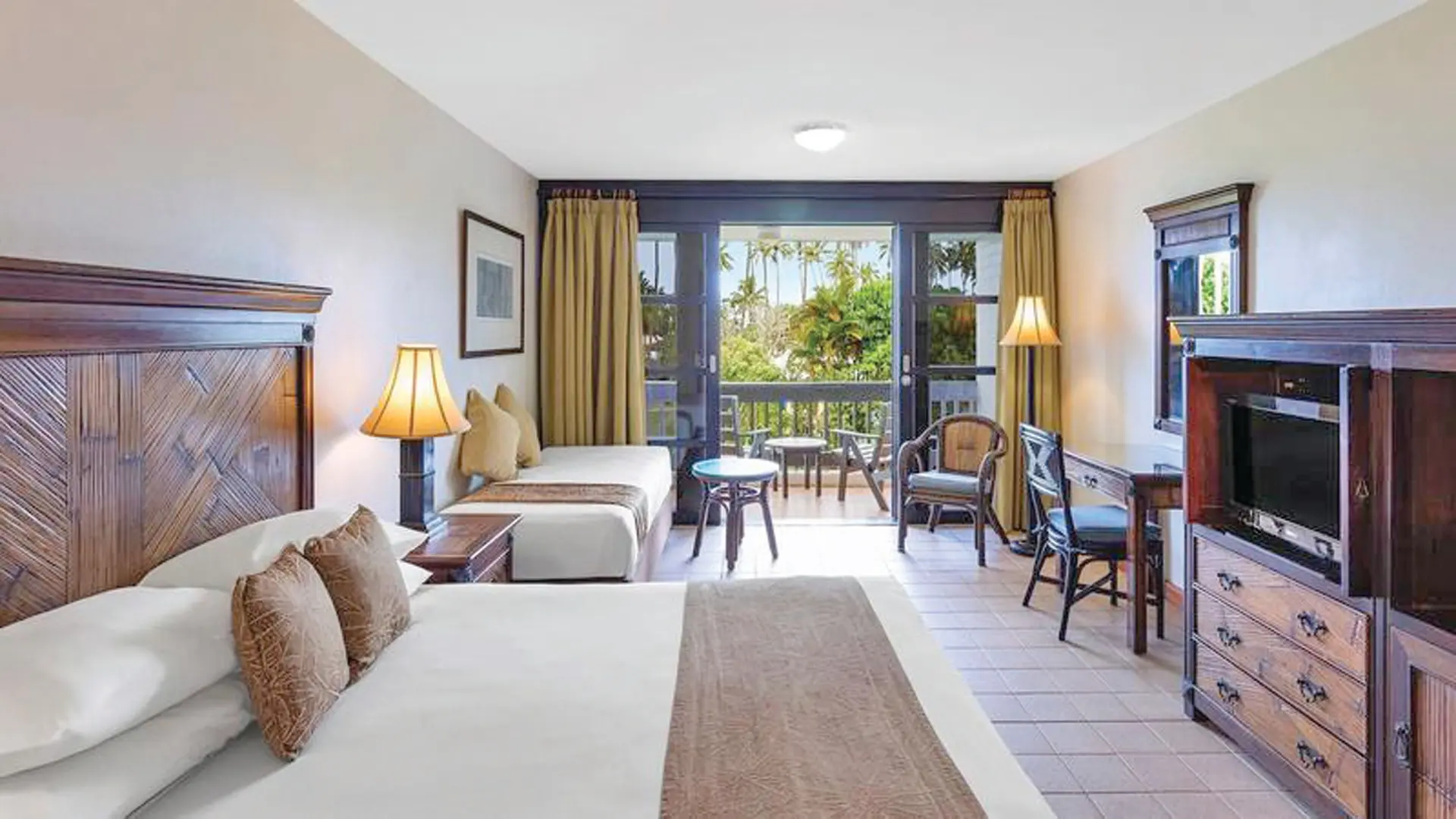 A room at the  Naviti Resort.