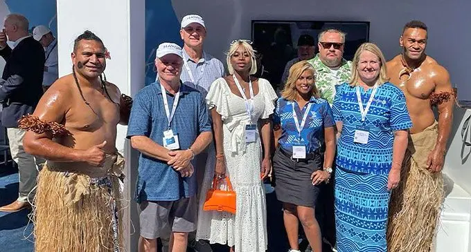 Representing Fiji at the Monaco yaght show, Nawi, Denarau and Tourism Fiji team. Photo: Nawi Island
