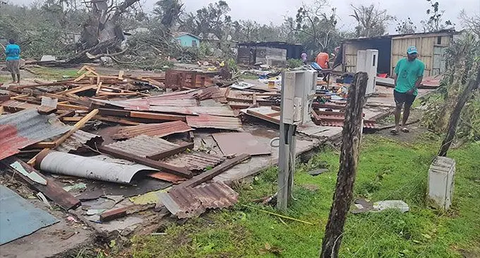 The aftermath of cyclones Judy and Kevin has left many people in Vanuatu homeless. Photo: RNZ Pacific