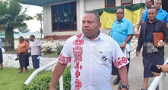 Minister for Rural and Maritime Development Inia Seruiratu at the Lomaiviti Provincial Council office in Nasova, Levuka on June 7, 2022. Photo: Inoke Rabonu