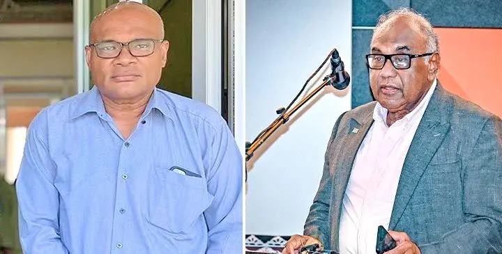 Ministry of iTaukei Affairs former permanent secretary Pita Tagicakirewa and Public Service Commission chairperson Luke Rokovada.
