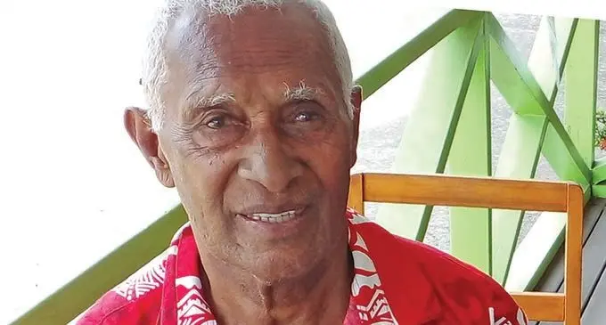 Retired Corporal Siveniasi Rasaqiwa during the Remembrance Day at the RSL Hotel in Lautoka on November 11, 2021. Photo: Salote Qalubau