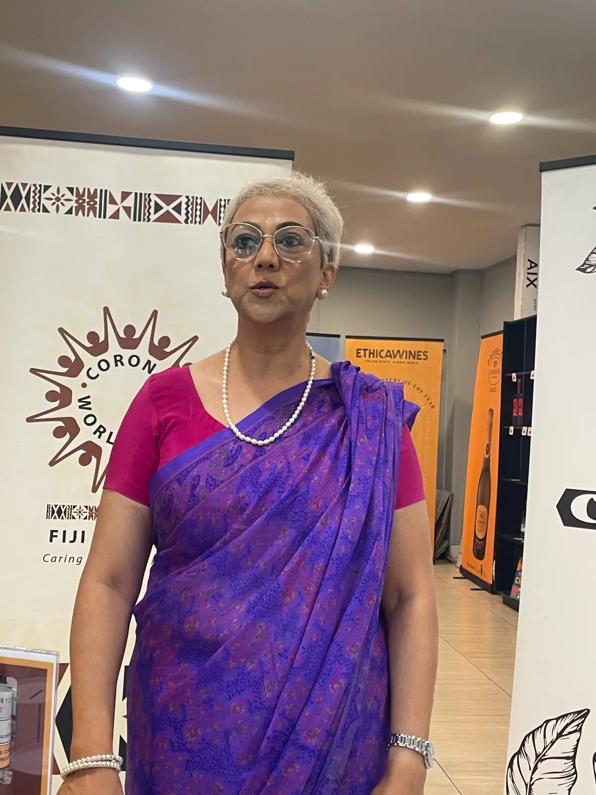 Vice president and secretary of Corona Fiji, Amreeta Maharaj.