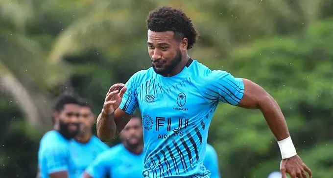 Fiji Airways 7s Mosese Naura during training at Bidesi Park on February 4, 2025. Photo: Ronald Kumar